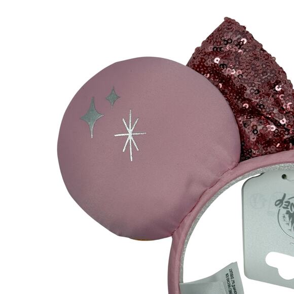 Disney Vacation Club The Villas At Disneyland Hotel Sequin Minnie Mouse Ears NWT - Picture 4 of 12